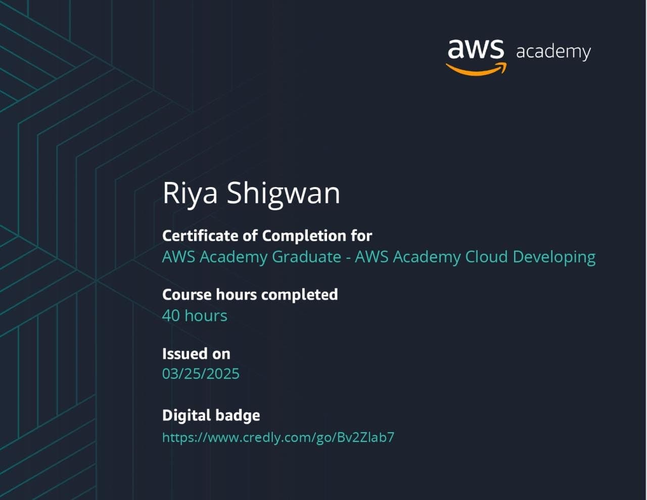 AWS Academy Cloud Developing